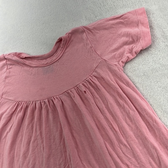 PLAY Kickee Pants 3T Bamboo Pink Ruffle Short Sleeve Swing Dress - Picture 4 of 15
